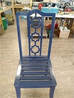 Wooden high back chair