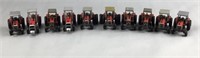 Assortment of model Massey Ferguson tractors