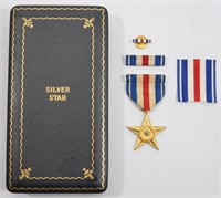 WWII Cased Silver Star Medal