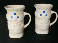 Pair of Pillsbury collectible plastic mugs