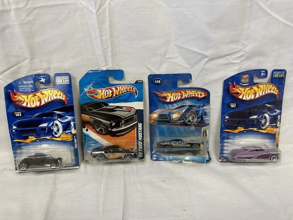 4 NOS Hot Wheel Cars - Packaged #4