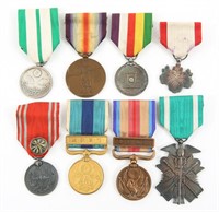 PRE WWI - WWII JAPANESE MEDALS LOT OF 8