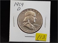 1959D Franklin Half Dollar
