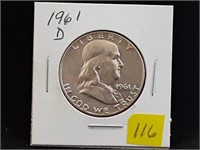 1961D Franklin Half Dollar