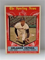 1959 Topps #553 Orlando Cepeda HN All Star HOF