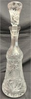 Large beautiful crystal decanter