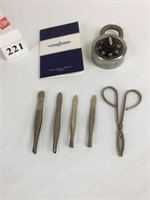 COMBINATION LOCK SET OF TWEEZERS ULUSSE NARDIN