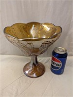 Indiana Glass Pedestal Fruit Bowl 8 1/2" tall