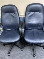 2 desk chairs on casters