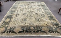 Tinnin Rugs 9' x 11'8 Oushak Knotted Wool Rug