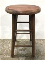 Sturdy primitive wood stool