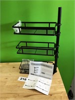 Black Rotating Shower Caddy