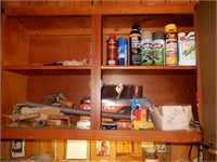Contents of 3 Cabinets, Paint, Undercoating, Tape