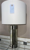 Mercury Glass Cylinder Lamp