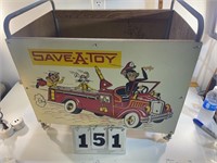 Vintage Safe-a-Toy Toy Box