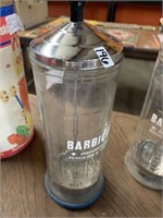 BARBICIDE GLASS JAR