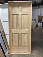 34" x 6' 8" RH 6 Panel Pine Interior Door