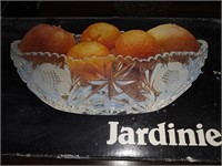 THREE CRYSTAL BOWLS IN BOX