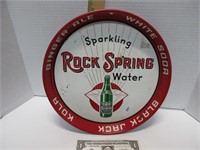 Vintage rock spring metal beer tray