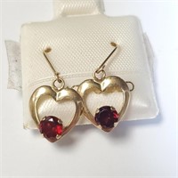 $300 14K  Garnet Earrings