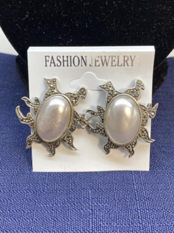 Sterling silver Sun earrings