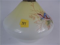 16" Hand painted oil lamp