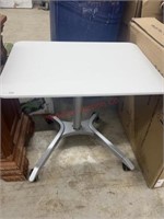 New airlift sit-stand mobile desk cart