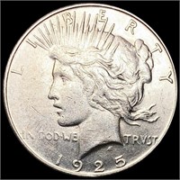 1925-S Silver Peace Dollar CLOSELY UNCIRCULATED