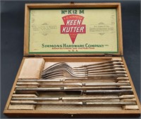 Vintage Kleen Kutter Dinner Fork & Knife Box Set