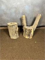 Pair of  Tree Trunk Props