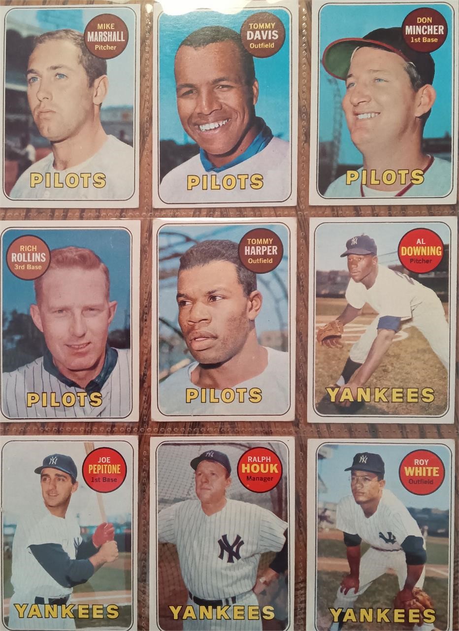 1969 Topps Baseball Card Lot