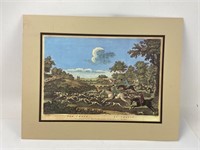 Vintage Fox Hunt Print "The Chase"