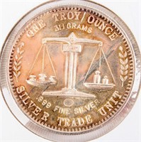 Coin .999 Fine Silver Round 1 Ounce Trade Unit