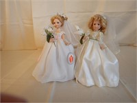 Two Porcelain Delton Corp. dolls: