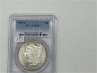 1880 S MS64 PCGS Morgan Silver Dollar