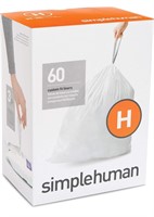 2-Boxes simplehuman Code H Custom Fit Liners,