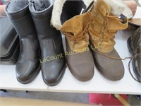 2 pair mens boots good condition Totes 12