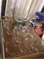 ASSORTED STEMMED GLASSES