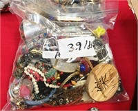 BAG OF ASSORTED ESTATE JEWELRY LOT #A (3.9LBS)
