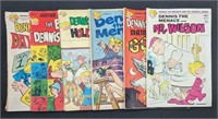 Lot Of 6 Dennis The Menace Comic Books