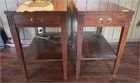 PAIR OF MERSMAN  MID CENTURY END TABLES