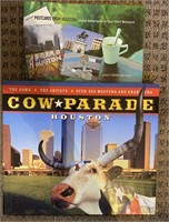 2 HOUSTON BOOKS COW PARADE POSTCARDS FROM