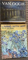 2 ART BOOKS VAN GOGH LIVING WITH ART