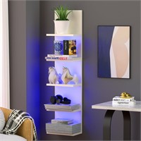 5 Tier Wall Shelf with RGB Light a63