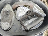 Set of Sad Irons in Lid