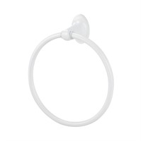 P778  Mainstays Oval Steel Towel Holder Ring Whit