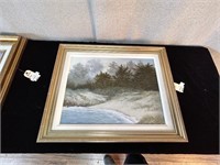 Miller Painting "White Veil" Coastal Scene