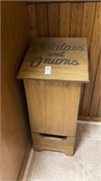 Potatoes and onion bin with drawer 28 inches tall