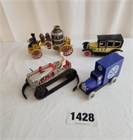 Pressed Metal Taxi Toy, MTH Friction Toy, MARX Toy