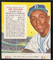 1954 #14N Jim Gilliam Red Man Tobacco Card